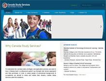 Tablet Screenshot of canadastudyservices.com